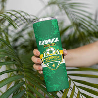 Custom Dominica Football Skinny Tumbler 2025 Go Dominik
