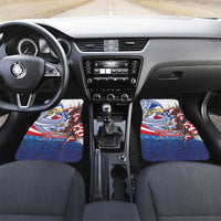 Filipino American History Month Car Mats Philippines Agila USA Eagle Mix Flag