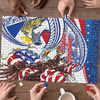 Filipino American History Month Puzzle Philippines Agila USA Eagle Mix Flag