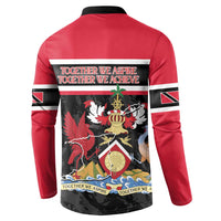 Trinidad and Tobago Button Sweatshirt Together We Aspire Together We Achieve