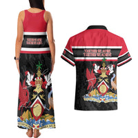 Trinidad and Tobago Couples Matching Tank Maxi Dress and Hawaiian Shirt Together We Aspire Together We Achieve