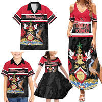 Trinidad and Tobago Family Matching Summer Maxi Dress and Hawaiian Shirt Together We Aspire Together We Achieve