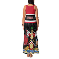 Trinidad and Tobago Family Matching Tank Maxi Dress and Hawaiian Shirt Together We Aspire Together We Achieve