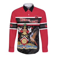 Trinidad and Tobago Long Sleeve Button Shirt Together We Aspire Together We Achieve