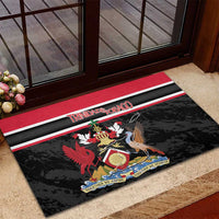 Trinidad and Tobago Rubber Doormat Together We Aspire Together We Achieve