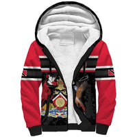 Trinidad and Tobago Sherpa Hoodie Together We Aspire Together We Achieve