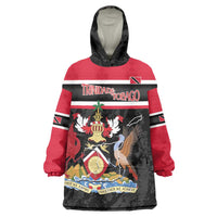 Trinidad and Tobago Wearable Blanket Hoodie Together We Aspire Together We Achieve