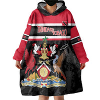 Trinidad and Tobago Wearable Blanket Hoodie Together We Aspire Together We Achieve