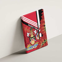 Trinidad and Tobago Canvas Wall Art Coat Of Arms With Chaconia Flower