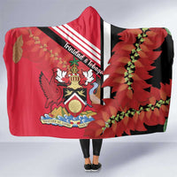 Trinidad and Tobago Hooded Blanket Coat Of Arms With Chaconia Flower