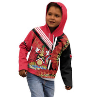 Trinidad and Tobago Kid Hoodie Coat Of Arms With Chaconia Flower
