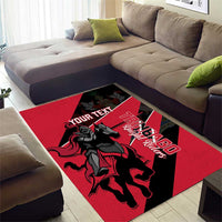 Custom Trinidad and Tobago Cricket Area Rug Come On Trinbago Knight Riders