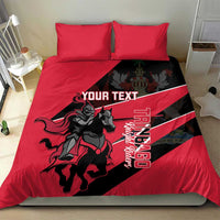 Custom Trinidad and Tobago Cricket Bedding Set Come On Trinbago Knight Riders