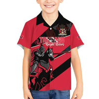Custom Trinidad and Tobago Cricket Family Matching Long Sleeve Bodycon Dress and Hawaiian Shirt Come On Trinbago Knight Riders