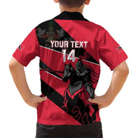 Custom Trinidad and Tobago Cricket Family Matching Summer Maxi Dress and Hawaiian Shirt Come On Trinbago Knight Riders