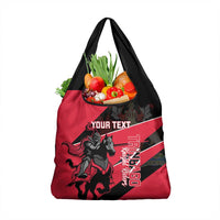 Custom Trinidad and Tobago Cricket Grocery Bag Come On Trinbago Knight Riders