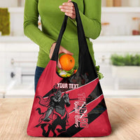 Custom Trinidad and Tobago Cricket Grocery Bag Come On Trinbago Knight Riders