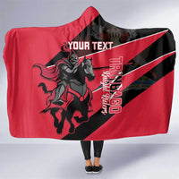 Custom Trinidad and Tobago Cricket Hooded Blanket Come On Trinbago Knight Riders