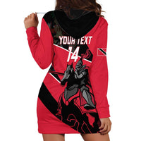 Custom Trinidad and Tobago Cricket Hoodie Dress Come On Trinbago Knight Riders