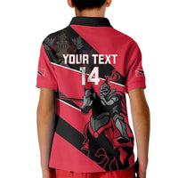 Custom Trinidad and Tobago Cricket Kid Polo Shirt Come On Trinbago Knight Riders