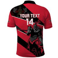 Custom Trinidad and Tobago Cricket Polo Shirt Come On Trinbago Knight Riders