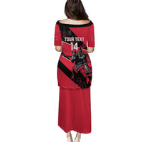 Custom Trinidad and Tobago Cricket Puletasi Come On Trinbago Knight Riders