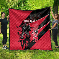 Custom Trinidad and Tobago Cricket Quilt Come On Trinbago Knight Riders
