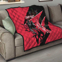 Custom Trinidad and Tobago Cricket Quilt Come On Trinbago Knight Riders