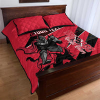 Custom Trinidad and Tobago Cricket Quilt Bed Set Come On Trinbago Knight Riders