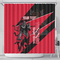 Custom Trinidad and Tobago Cricket Shower Curtain Come On Trinbago Knight Riders