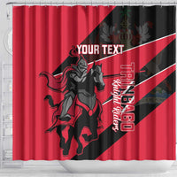 Custom Trinidad and Tobago Cricket Shower Curtain Come On Trinbago Knight Riders