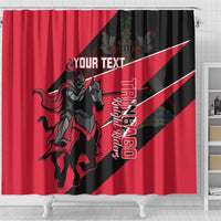 Custom Trinidad and Tobago Cricket Shower Curtain Come On Trinbago Knight Riders