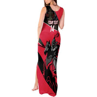 Custom Trinidad and Tobago Cricket Tank Maxi Dress Come On Trinbago Knight Riders