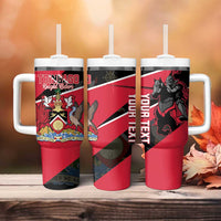 Custom Trinidad and Tobago Cricket Tumbler With Handle Come On Trinbago Knight Riders