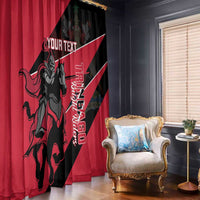 Custom Trinidad and Tobago Cricket Window Curtain Come On Trinbago Knight Riders