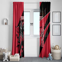 Custom Trinidad and Tobago Cricket Window Curtain Come On Trinbago Knight Riders