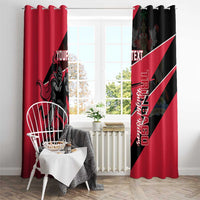 Custom Trinidad and Tobago Cricket Window Curtain Come On Trinbago Knight Riders
