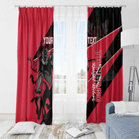 Custom Trinidad and Tobago Cricket Window Curtain Come On Trinbago Knight Riders