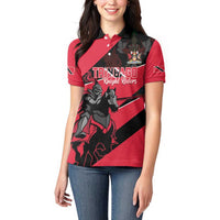 Custom Trinidad and Tobago Cricket Women Polo Shirt Come On Trinbago Knight Riders