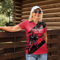 Custom Trinidad and Tobago Cricket Women Polo Shirt Come On Trinbago Knight Riders