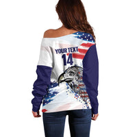 USA 2026 Rugby Custom Off Shoulder Sweater Go Eagle Brushes Style