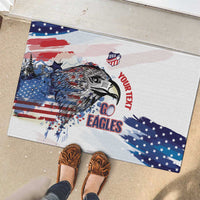 USA 2026 Rugby Custom Rubber Doormat Go Eagle Brushes Style