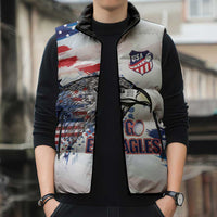 USA 2026 Rugby Custom Sleeveless Puffer Jacket Go Eagle Brushes Style