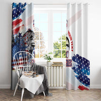 USA 2026 Rugby Custom Window Curtain Go Eagle Brushes Style