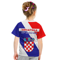 June 25 Croatia Kid T Shirt Independence Day Hrvatska Coat Of Arms 32nd Anniversary - Wonder Print Shop