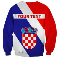 Personalised June 25 Croatia Sweatshirt Independence Day Hrvatska Coat Of Arms 32nd Anniversary - Wonder Print Shop