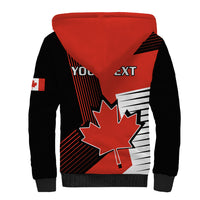Personalised July 1 Canada Sherpa Hoodie Independence Day with Canadian Maple Leaf - Wonder Print Shop