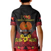 Polynesian Pride Independence Day Papua New Guinea Kid Polo Shirt PNG Bird of Paradise 48th Anniversary - Wonder Print Shop