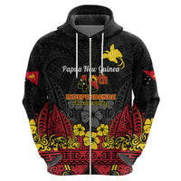 Personalised Independence Day Papua New Guinea Hoodie PNG Bird of Paradise 48th Anniversary - Wonder Print Shop