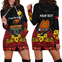 Personalised Independence Day Papua New Guinea Hoodie Dress PNG Bird of Paradise 48th Anniversary - Wonder Print Shop